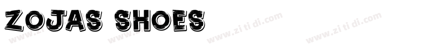 zojas shoes字体转换